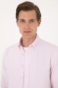 Pierre Cardin Pomegranate slim Fit Long Sleeve Shirt - Image 2