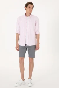 Pierre Cardin Pomegranate slim Fit Long Sleeve Shirt - Image 4