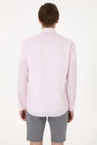 Pierre Cardin Pomegranate slim Fit Long Sleeve Shirt - Image 5