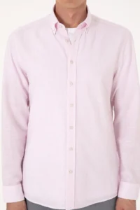 Pierre Cardin Pomegranate slim Fit Long Sleeve Shirt - Image 6