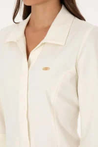 US Polo Assn. Women White Weaving Dress - Image 6