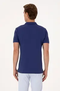 US Polo Assn. Men slim Fit Polo Shirt Collar Light Navy Basic T-Shirt - Image 5