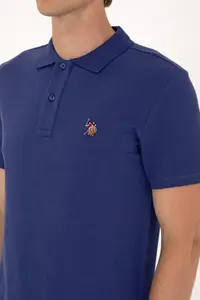 US Polo Assn. Men slim Fit Polo Shirt Collar Light Navy Basic T-Shirt - Image 7