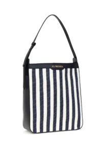 US Polo Assn. Women Navy Blue Striped Kanvas Tote Bag - Image 4