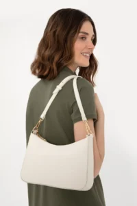 US Polo Assn. Women White LONG Sleeveless Tote Bag