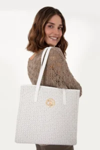 US Polo Assn. Women White Shoulder Bag