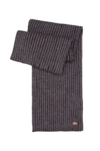 US Polo Assn. Men Anthracite Melange Scarf