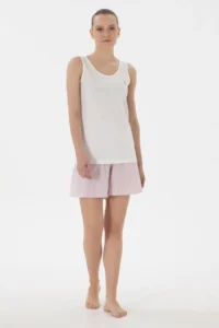 US Polo Assn. Women Ecru Pajama Set
