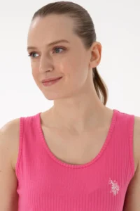 US Polo Assn. Women Fuchsia Pajama Set - Image 2
