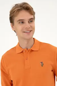 US Polo Assn. Men Regular Fit Polo Shirt Collar Copper Basic Sweatshirt - Image 2