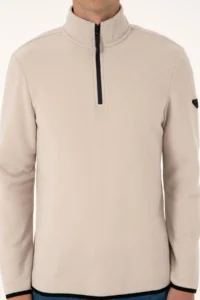 US Polo Assn. Men Regular Fit Stone Fleece Half Zippered Basic Sweatshirt - Image 6