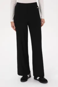 US Polo Assn. Women Black Loose Fit Knitwear Pants - Image 2