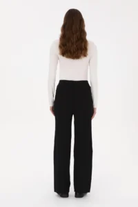 US Polo Assn. Women Black Loose Fit Knitwear Pants - Image 4
