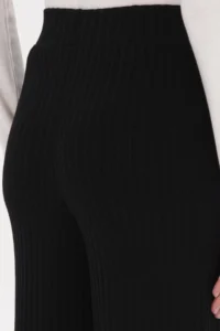 US Polo Assn. Women Black Loose Fit Knitwear Pants - Image 6