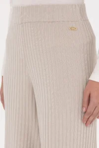 US Polo Assn. Women Stone Loose Fit Knitwear Pants - Image 5