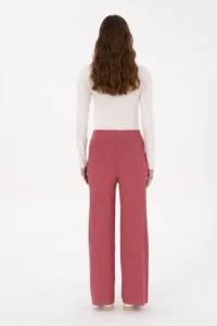 US Polo Assn. Women Pink Knitwear Loose Fit Pants - Image 4