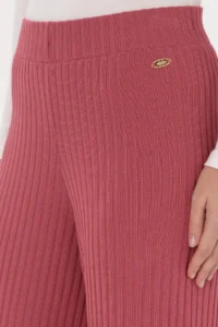 US Polo Assn. Women Pink Knitwear Loose Fit Pants - Image 5