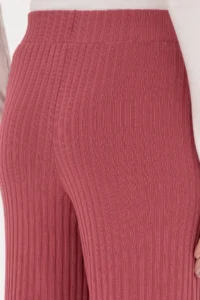 US Polo Assn. Women Pink Knitwear Loose Fit Pants - Image 6