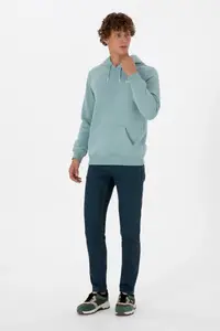 US Polo Assn. Men Regular Fit Hooded Fleece Mint Basic Sweatshirt - Image 4