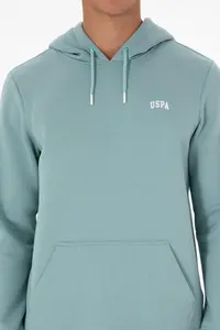 US Polo Assn. Men Regular Fit Hooded Fleece Mint Basic Sweatshirt - Image 6
