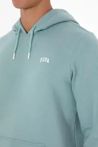 US Polo Assn. Men Regular Fit Hooded Fleece Mint Basic Sweatshirt - Image 7