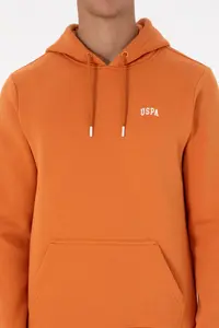 US Polo Assn. Men Regular Fit Hooded Fleece Copper Basic Sweatshirt - Image 6