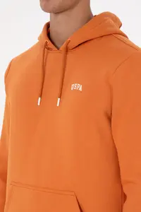US Polo Assn. Men Regular Fit Hooded Fleece Copper Basic Sweatshirt - Image 7