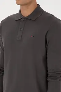US Polo Assn. Men Regular Fit Polo Shirt Collar Gray Basic Sweatshirt - Image 7