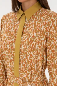 US Polo Assn. Women Mustard Arched Weaving Dress - Image 6