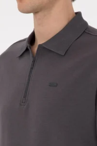 US Polo Assn. Men comfort Fit Half Zippered Gray Sweatshirt - Image 7