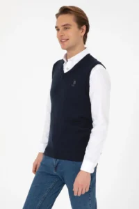 US Polo Assn. Men Navy Blue Pullover - Image 3