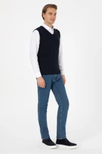 US Polo Assn. Men Navy Blue Pullover - Image 4
