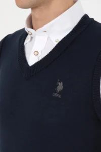 US Polo Assn. Men Navy Blue Pullover - Image 7