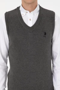 US Polo Assn. Men Anthracite Melanj Pullover - Image 6