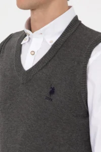 US Polo Assn. Men Anthracite Melanj Pullover - Image 7