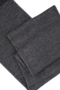 US Polo Assn. Men Anthracite Melange Scarf - Image 2