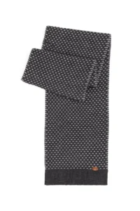 US Polo Assn. Men Anthracite Melange Scarf