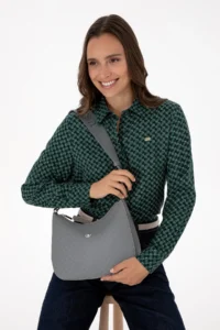 US Polo Assn. Women Gray Shoulder Bag