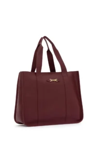 US Polo Assn. Women Burgundy Tote Bag - Image 4