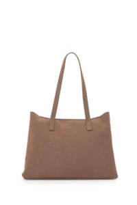 US Polo Assn. Women Mink Suede Tote Bag - Image 5