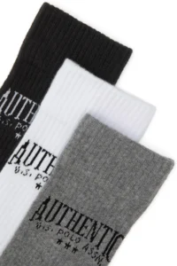 US Polo Assn. Men Black 3 Sets Soket Socks - Image 2