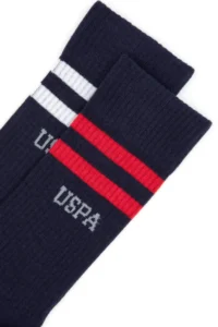US Polo Assn. Men Navy Blue 2 Sets Tenis Socks - Image 2