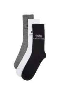 US Polo Assn. Men Black Soket Socks
