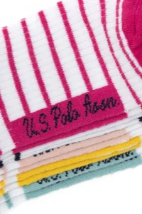 US Polo Assn. Women 5 Sets Slippers Socks - Image 3