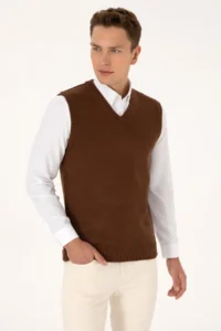 US Polo Assn. Men Brown Pullover - Image 4