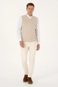 US Polo Assn. Men Dark Beige Pullover - Image 5
