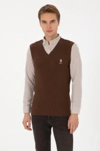 US Polo Assn. Men Brown Pullover