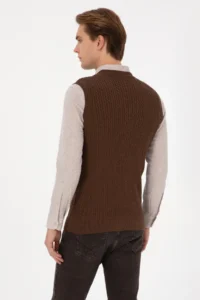 US Polo Assn. Men Brown Pullover - Image 5