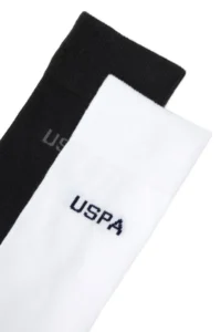 US Polo Assn. Men Black White 2 Sets Soket Socks - Image 2