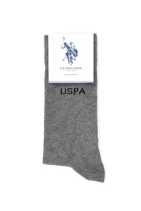 US Polo Assn. Men Gray Melanj White 2 Sets Soket Socks - Image 4